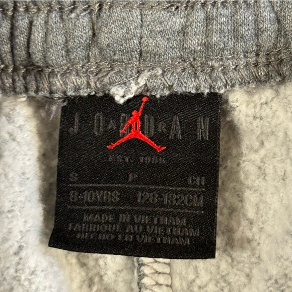 Jordan Gray and White Athletic Joggers Kids Size S - Picture 3 of 5